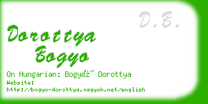 dorottya bogyo business card